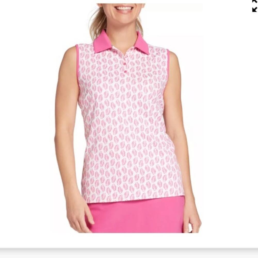 Lady hagen golf tank printed top size small